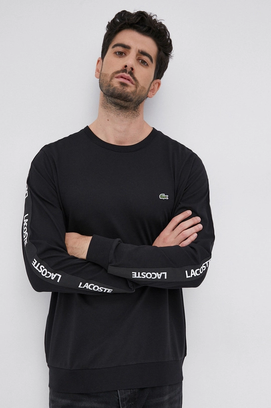 μαύρο Longsleeve Lacoste Ανδρικά