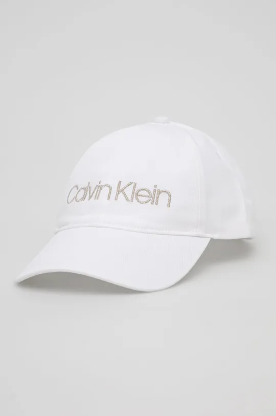 biały Calvin Klein Czapka z daszkiem Damski