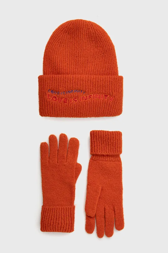 помаранчевий Шапка і рукавички Desigual Жіночий