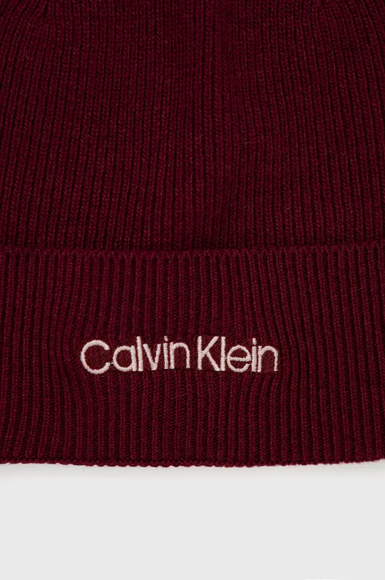 Calvin Klein - Σκουφί από μείγμα μαλλιού  5% Κασμίρι, 35% Πολυαμίδη, 30% Μαλλί, 30% Βισκόζη
