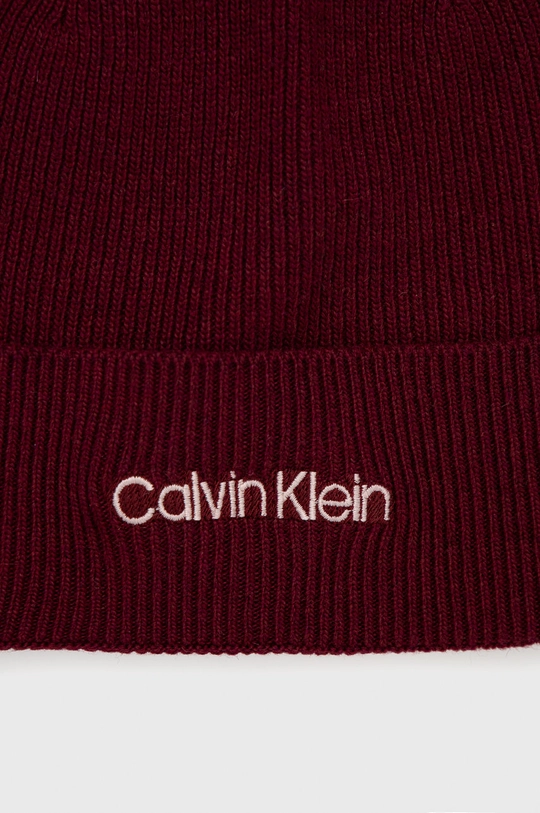 Calvin Klein - Čiapka s prímesou vlny  5% Kašmír, 35% Polyamid, 30% Vlna, 30% Viskóza