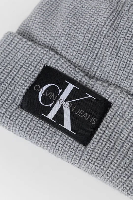 Calvin Klein Jeans Czapka wełniana Podszewka: 100 % Bawełna, Materiał zasadniczy: 50 % Akryl, 50 % Wełna