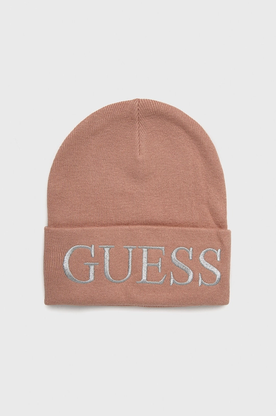 różowy Guess Czapka z domieszką wełny AW8728.WOL01 Damski