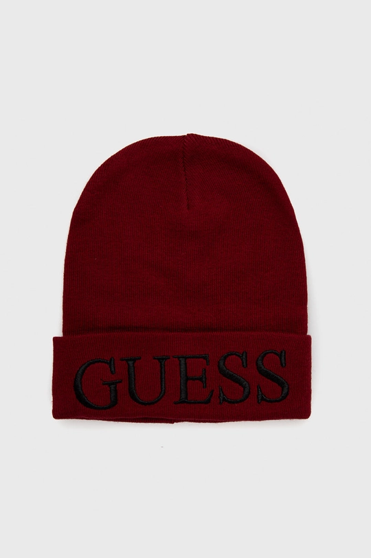 бордо Шапка з домішкою вовни Guess Жіночий