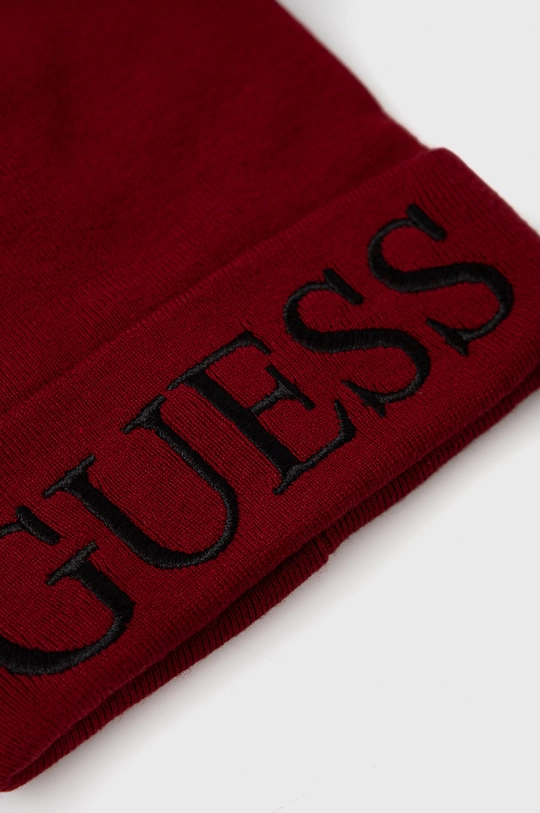 Шапка с примесью шерсти Guess  27% Хлопок, 30% Полиамид, 5% Шерсть, 38% Вискоза