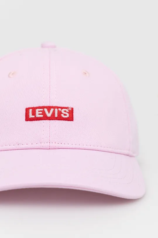 Καπέλο με κορδόνι Levi's ροζ
