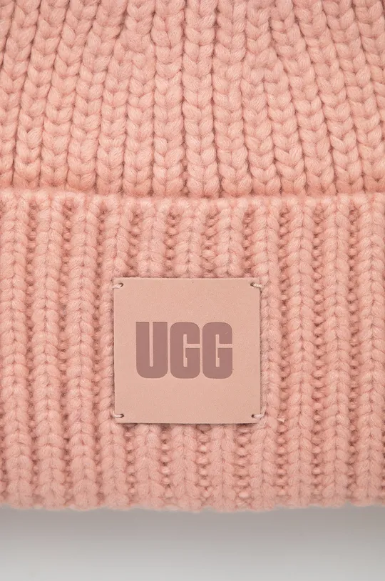 Шапка с примесью шерсти UGG розовый