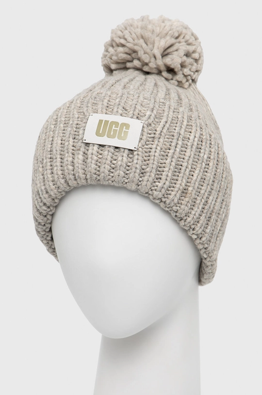 UGG wool blend beanie gray