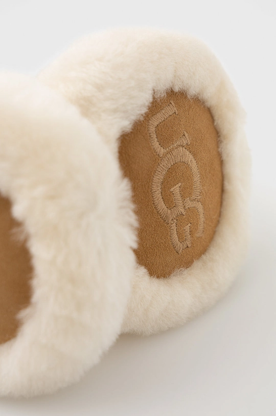 Шерстяные наушники UGG бежевый