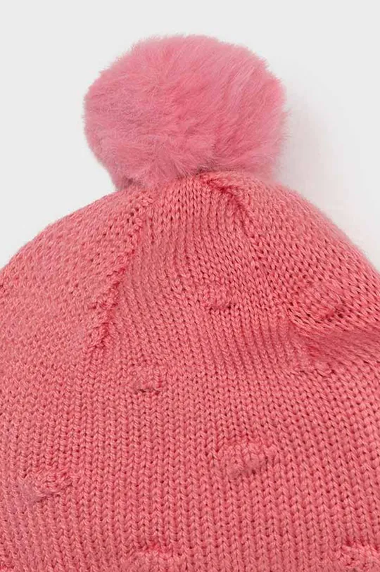 Детская шапка и перчатки Mayoral Newborn фиолетовой