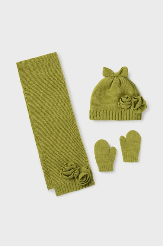 зелёный Детские шапка, шарф и перчатки Mayoral Для девочек