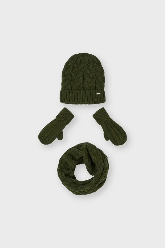 zelena Kapa, šal i rukavice Mayoral Za djevojčice