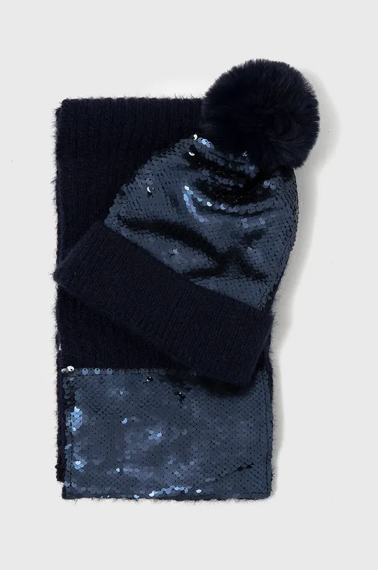 тёмно-синий Детские шапка и шарф Birba&Trybeyond Для девочек