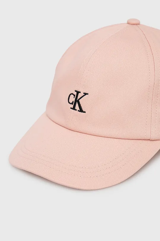 Καπέλο με γείσο Calvin Klein Jeans ροζ