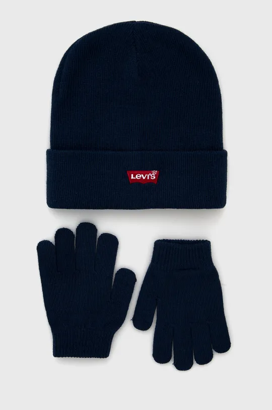 тёмно-синий Детская шапка и перчатки Levi's Детский