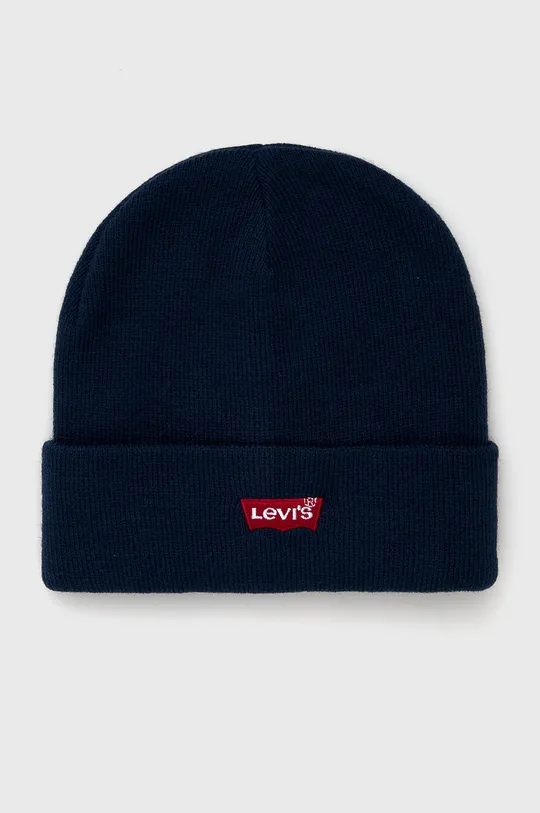 Levi's Czapka i rękawiczki dziecięce granatowy