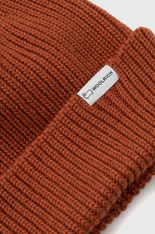 Woolrich wool beanie orange