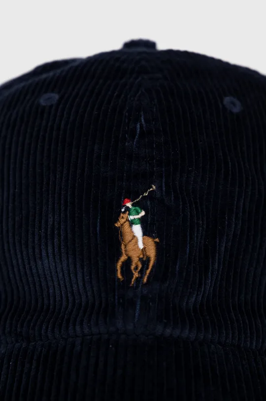 Вельветовая кепка Polo Ralph Lauren тёмно-синий