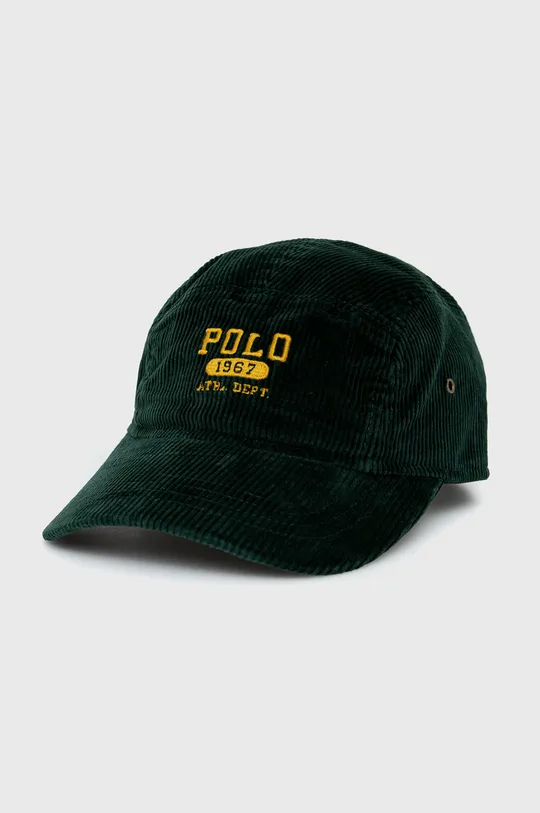 zelená Manšestrová čiapka Polo Ralph Lauren Pánsky