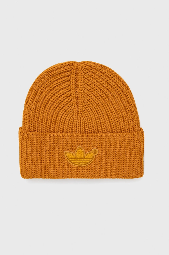 oranžová Čiapka s prímesou vlny adidas Originals H25289.M Pánsky