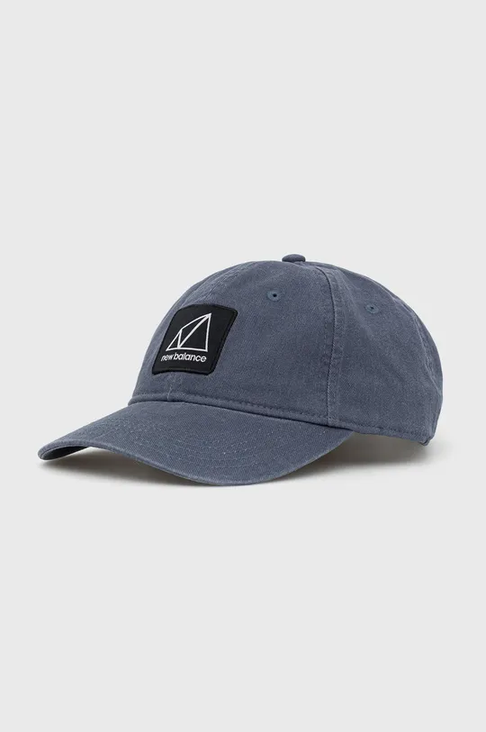 μπλε Βαμβακερό καπέλο New Balance Ανδρικά