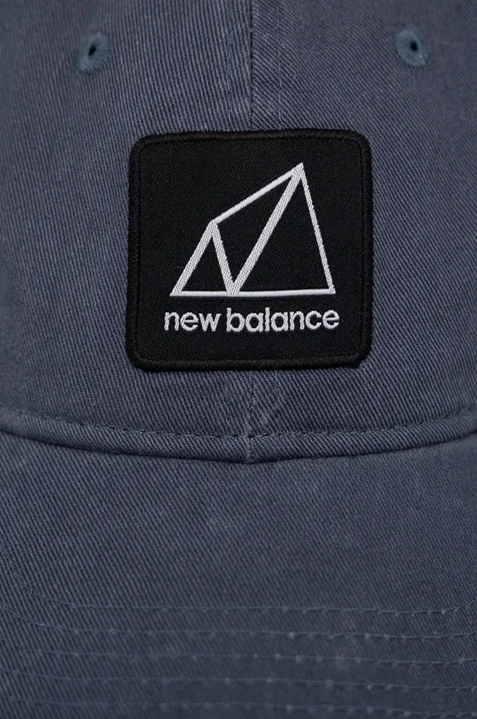 Βαμβακερό καπέλο New Balance μπλε