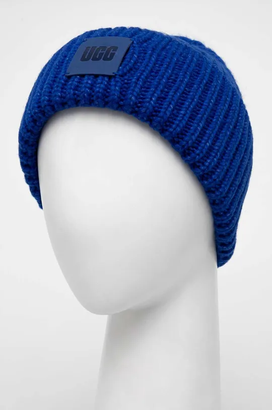 UGG berretto in misto lana blu