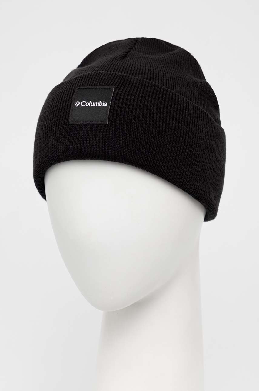 Columbia beanie City Trek Heavyweight black color buy on PRM
