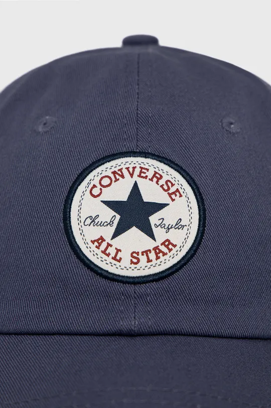 Βαμβακερό καπέλο Converse μπλε