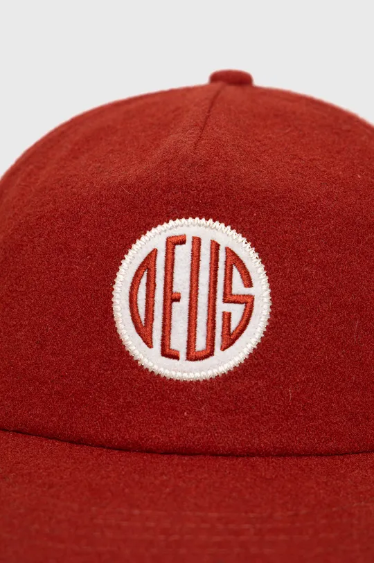 Καπέλο από μείγμα μαλλιού Deus Ex Machina κόκκινο