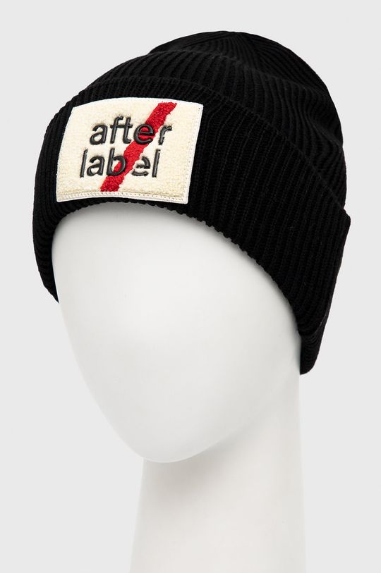 Vlněný klobouk After Label černá
