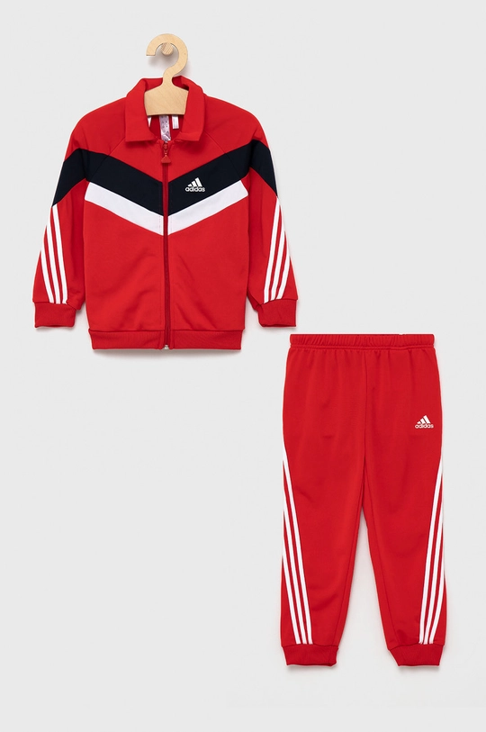 czerwony adidas Performance Dres dziecięcy H28830 Chłopięcy