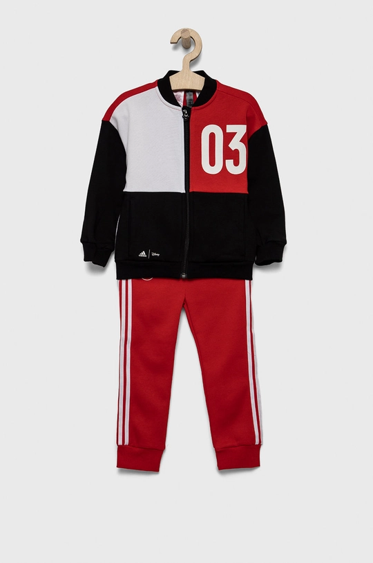 czerwony adidas Performance Dres dziecięcy GT9476 Chłopięcy