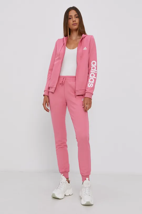 розовый Спортивный костюм adidas H07870 Женский