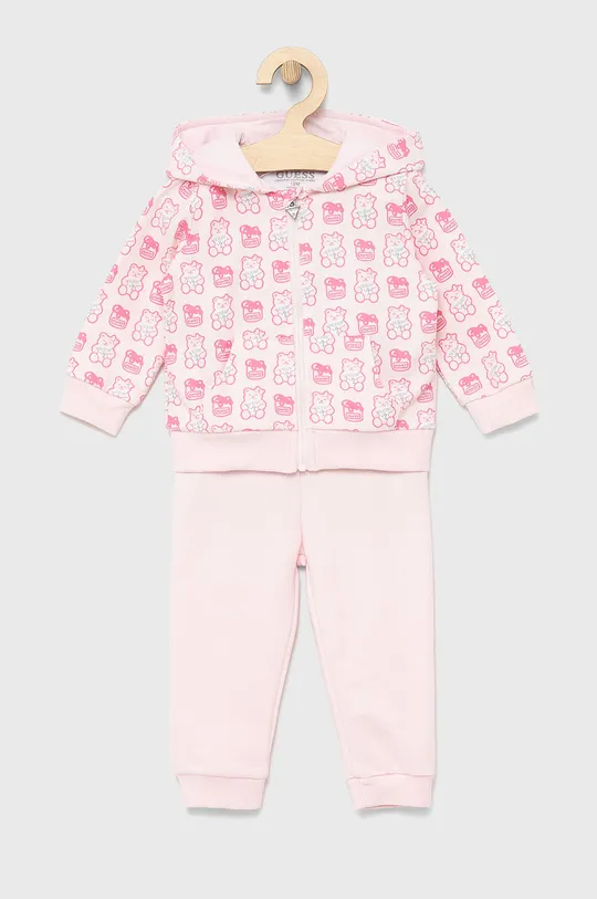рожевий Дитячий спортивний костюм Guess Для дівчаток