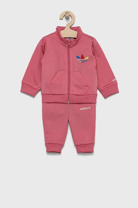 różowy adidas Originals Dres dziecięcy H25233 Dziewczęcy
