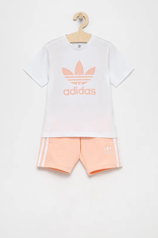 рожевий Дитячий комплект adidas Originals Для дівчаток