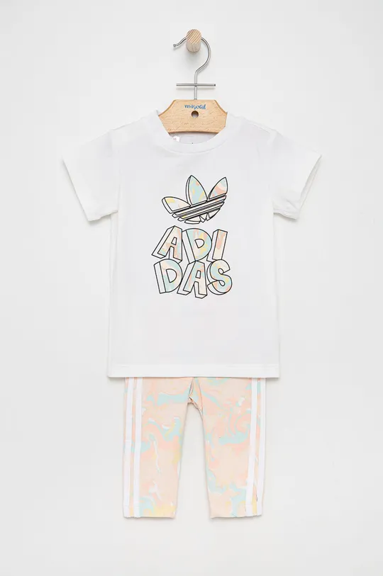 білий Дитячий комплект adidas Originals Для дівчаток