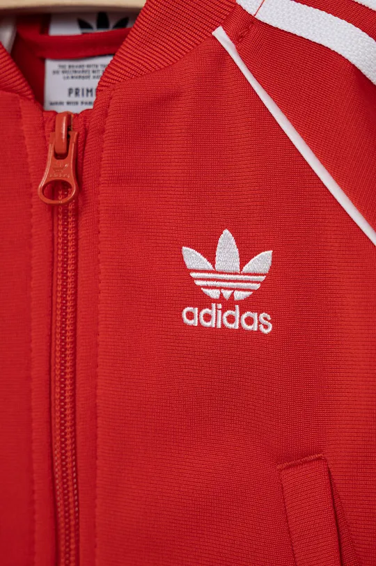 червоний Дитячий спортивний костюм adidas Originals