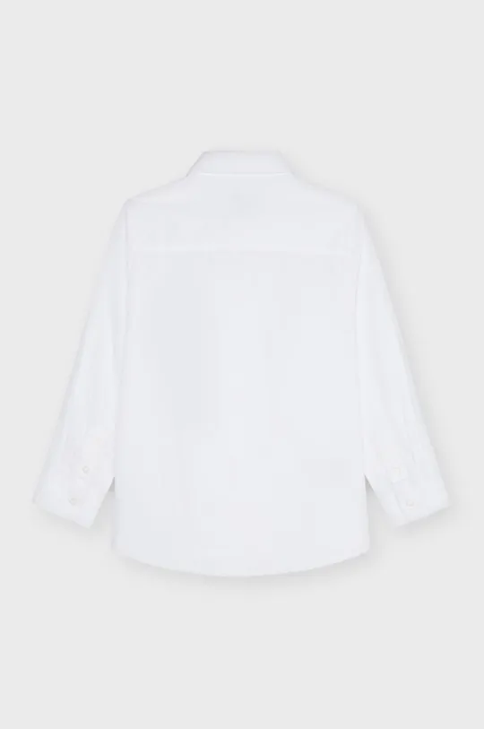 Detská bavlnená košeľa Mayoral biela