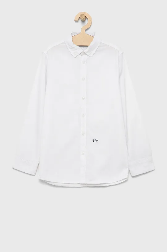 белый Детская хлопковая рубашка Birba&Trybeyond Для мальчиков