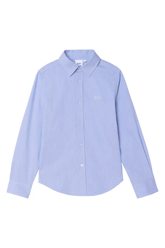 μπλε Παιδικό βαμβακερό πουκάμισο Boss Για αγόρια