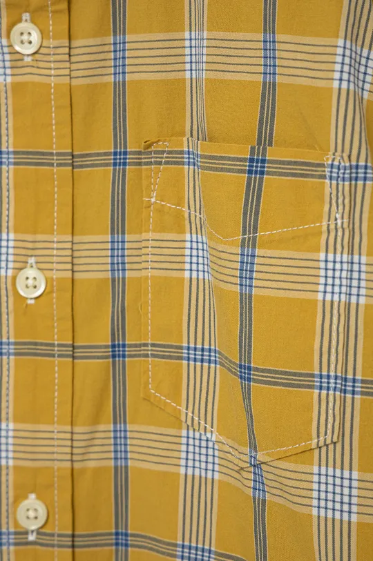 Παιδικό βαμβακερό πουκάμισο GAP κίτρινο