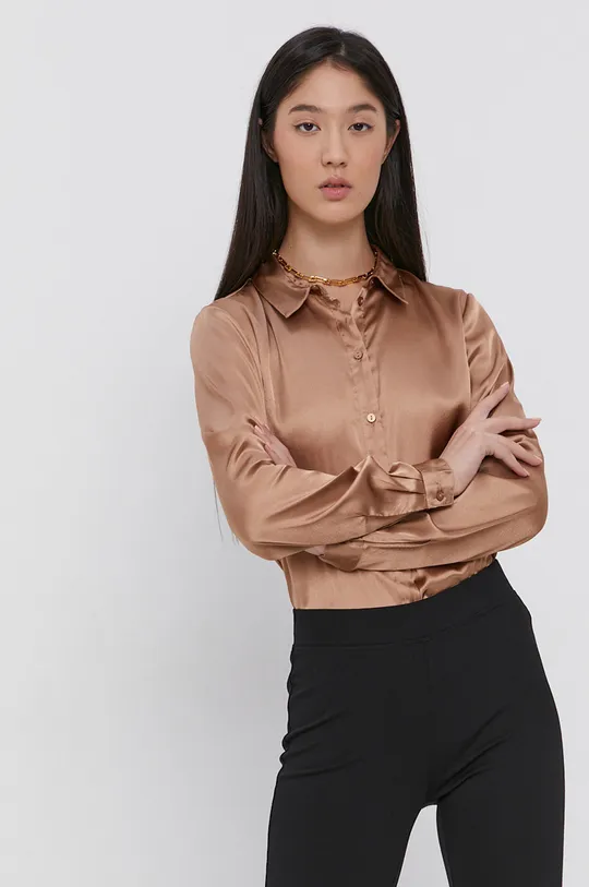 коричневый Рубашка Jacqueline de Yong Женский