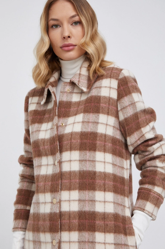 коричневий Вовняне пальто Woolrich