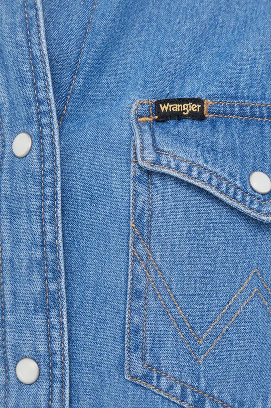 Wrangler - Koszula bawełniana jeansowa Damski