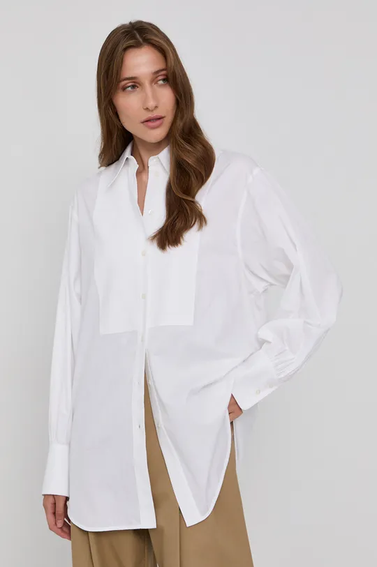 λευκό Βαμβακερό πουκάμισο Victoria Victoria Beckham Γυναικεία
