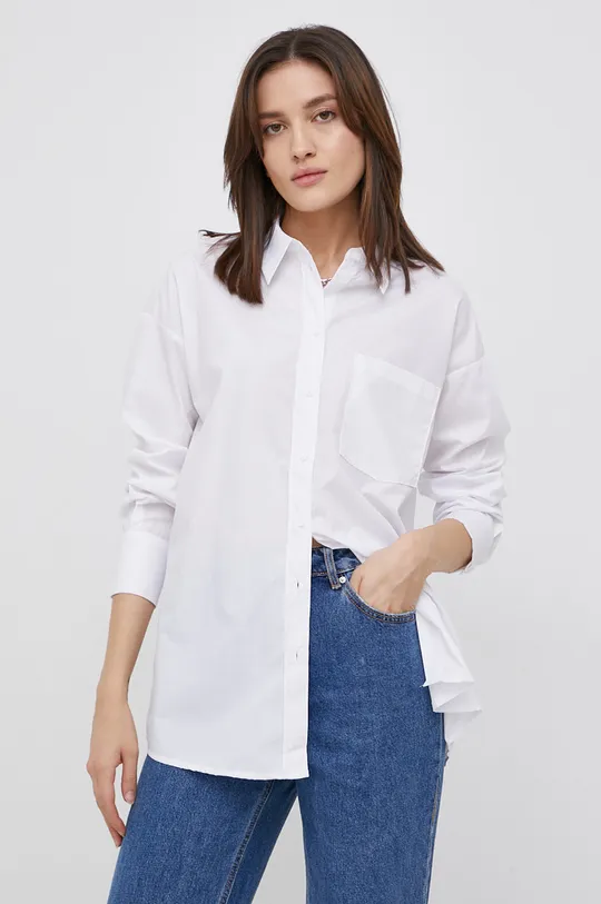 λευκό Βαμβακερό πουκάμισο Vila Γυναικεία