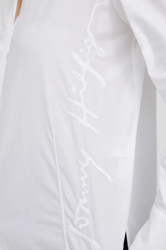 Tommy Hilfiger - Βαμβακερό πουκάμισο λευκό