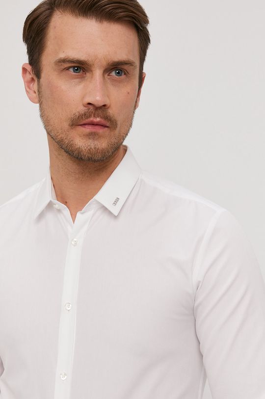 biela Bavlnená košeľa Hugo Pánsky